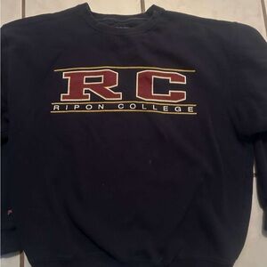 jansport ripon college navy blue crewneck size L